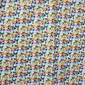 Colorful Geometric Patterned Fabric
